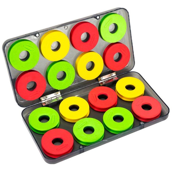 

16pcs foam winding board portable fishing line shaft spool with abs plastic box bobbin spools carp accessory accessories