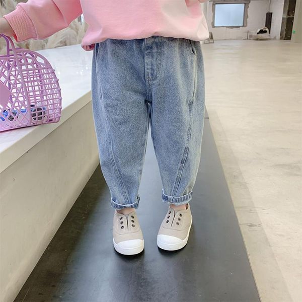 

jeans baby girl patchwork for girls casual style infantil spring autumn clothes, Blue