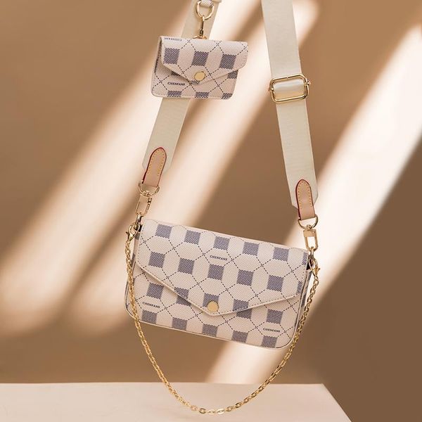 

evening bags 2021 female bag suit fashion printing two-in-one high-quality leather one-shoulder messenger luxury designer