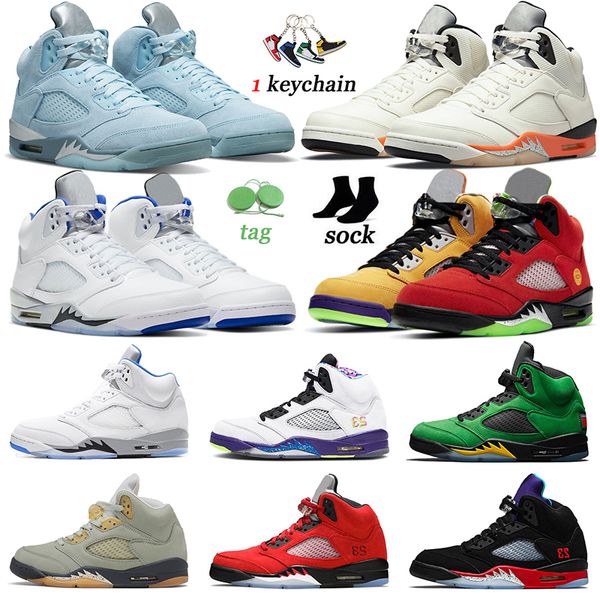 

5 5s men jumpman basketball shoes shattered backboard jade horizon stealth raging bull bluebird racer blue mens women trainers sports sneake