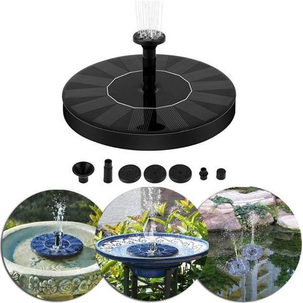 

garden decorations solar bird bath fountain pump with nozzle floating powered water for pool