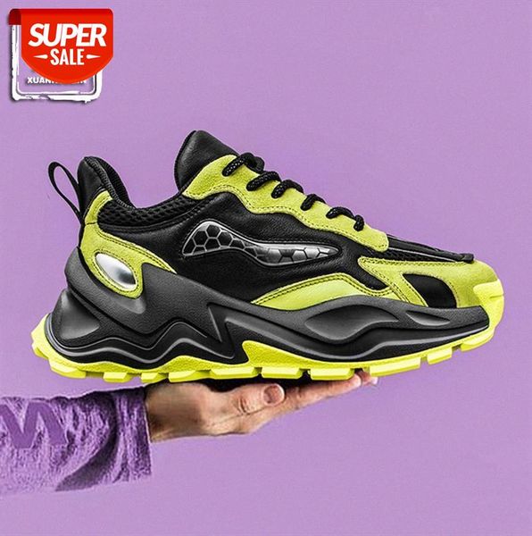 

men's shoes, retro sneakers, thick-soled increased, versatile casual old shoes #ek9p