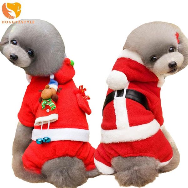 

christmas pet dog cat costume cute santa clothes winter jumpsuit coat jackets puppy clothing for girl boy dogs chihuahua pug apparel