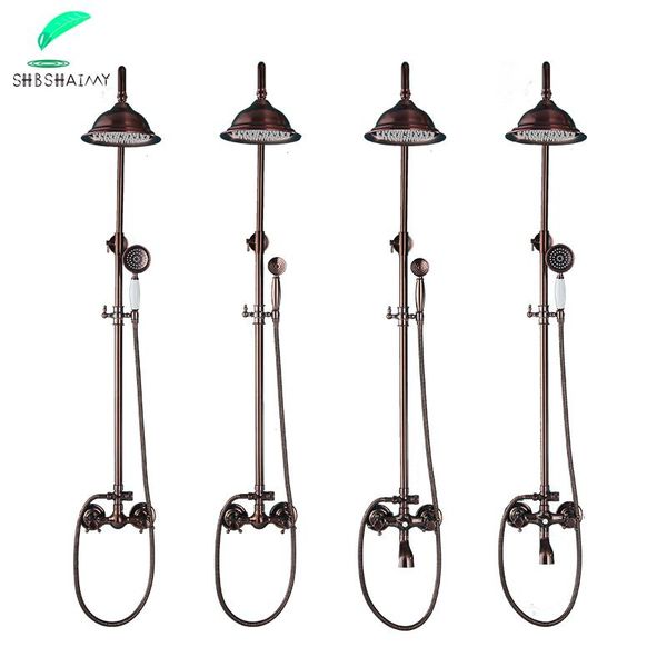 

bathroom shower faucet system rain bronze taps and for bath head set sets