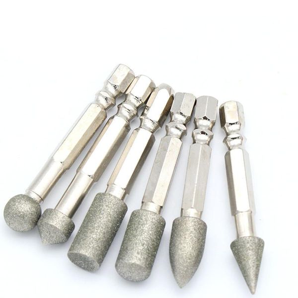 

professional drill bits 6mm shank electric grinder rotary files burr hard high speed steel head for soft metal plastic wood grinding carving