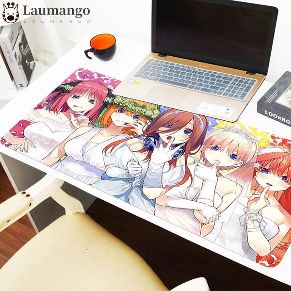 

mouse pads & wrist rests pad kawaii the quintessential quintuplets table pc big gaming desk mat mousepad gamer gamers accessories anime