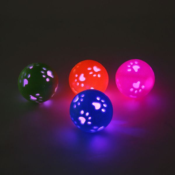 

dog toy 2021 pet s hollow bone luminous sound ball training bite resistant tpr