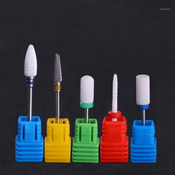 

ceramic nail drill bit pedicure machine remove calluses tools electric 3/32" shank art uv gel tools1