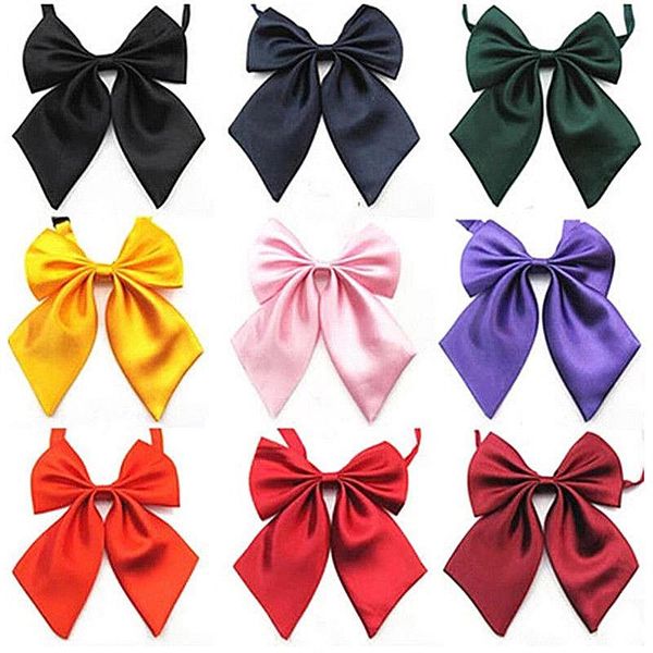 

neck ties women tie red butterfly women's bow black knot female girl student el clerk waitress wear ribbon green, Blue;purple
