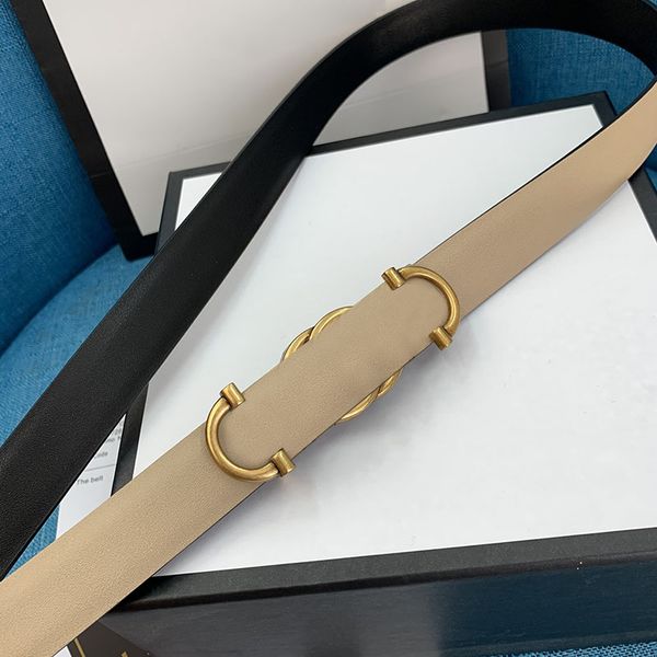 

womens leather belts thin 2.5cm width belt for women fashion metal bronze buckle 210566v, Black;brown