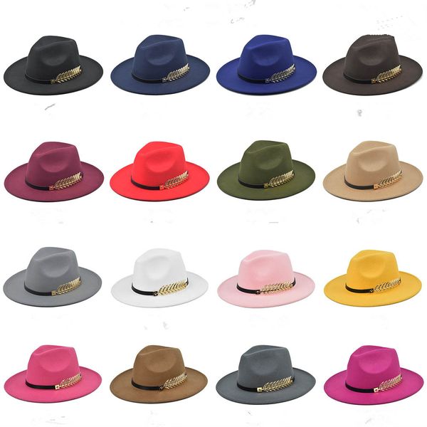 

american foreign trade autumn winter new woolen hat retro gentlemen and gentlemen, sir, flat brimmed wool felt hats, straight brimmed-cap, Blue;gray