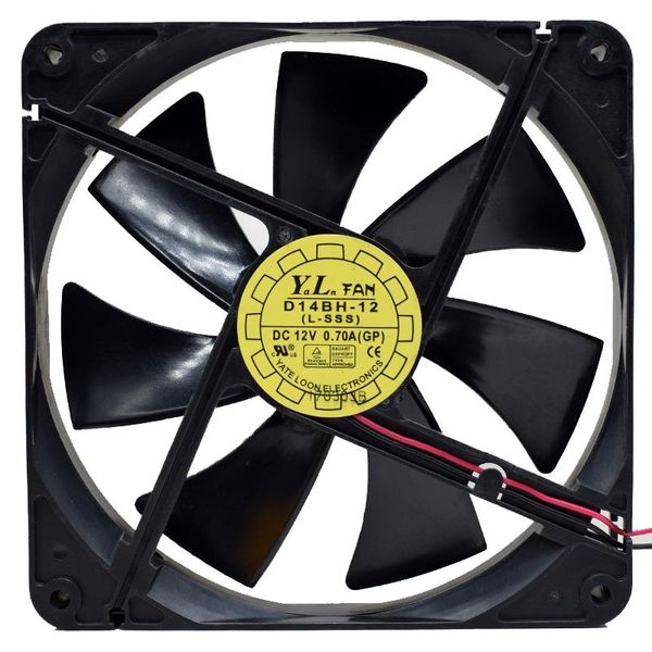 

fans & coolings original d14bh-12 12v 14cm 14025 4pin chassis double ball cooling fan