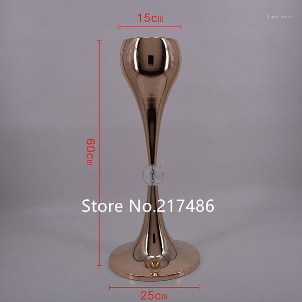

party decoration christmas products acrylic crystal candlesticks table center piece wedding1