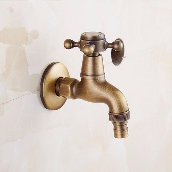 

bathroom sink faucets houmaid wall mounted single handle antique mop pool faucet full copper restore cold water brushed brass tap