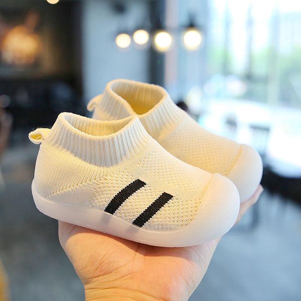 

first walkers fashion sneakers 2021 spring baby boy girl shoes pure color mesh light breathable boys toddler soft sole