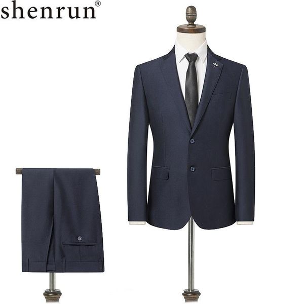 

shenrun men suit business work office formal casual slim spring autumn classic 2 pieces wedding banquet party prom daily life men's sui, White;black
