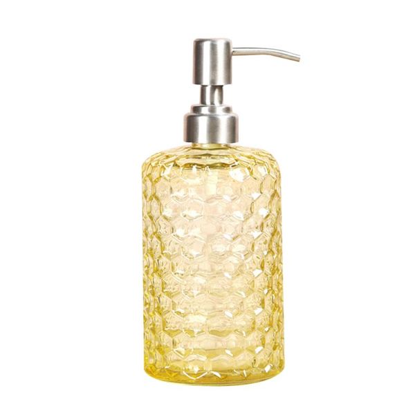 

storage bottles & jars 500ml shower containers pineapple grain glass pump refillable stainless steel nozzle shampoo container