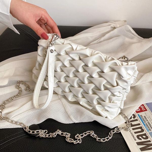 

vintage square armpit bag 2021 fashion pu leather women's designer handbag travel chain shoulder messenger cross body