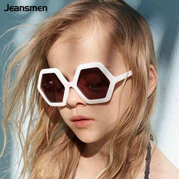 

fashion girls boys polygon children sunglasses children plastic mirrors sun shades glasses hexagon sunglasses uv400 protection glasses whole, White;black