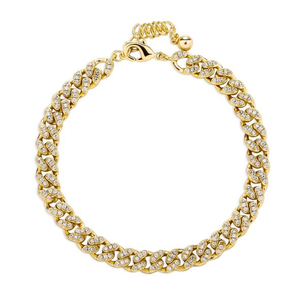 

wholesale 5mm cuban link chain cubic zircon lobster buckle men's simple fashion hip hop jewelry gift, Black