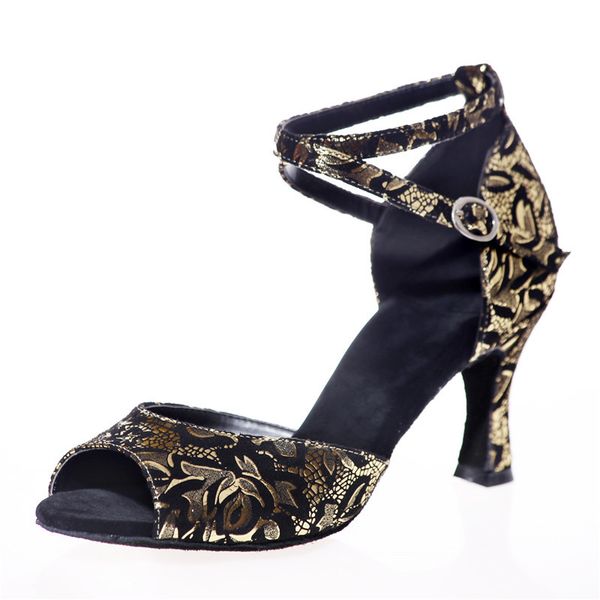 

sandals onnpnnq high heels women ballroom dance shoes open toe ankle buckle strap heeled formal party summer ladies 8ttb, Black