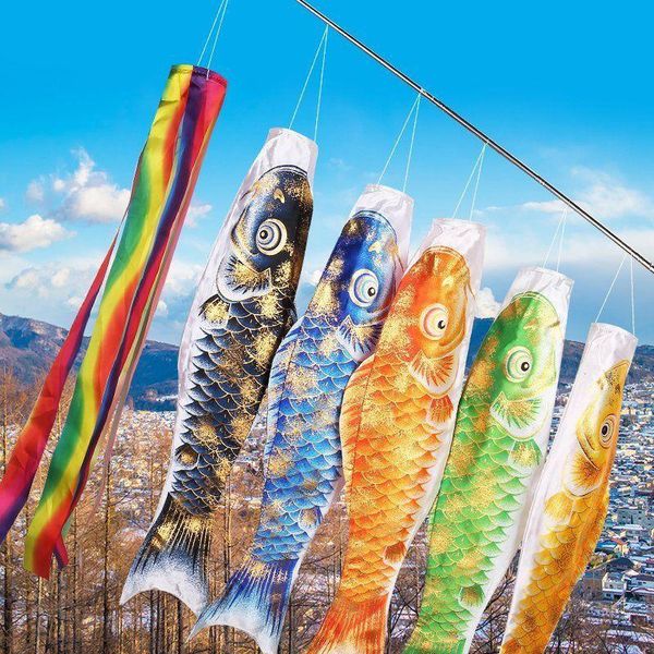 

party decoration japanese carp windsock streamer fish flag kite cartoon colorful wind sock gift