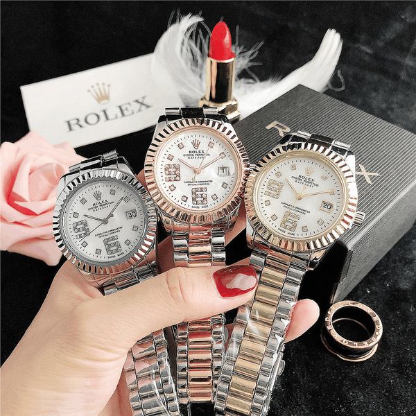 

luxurys designers fashion watches dial calendar stainless steel folding clasp master male mens and womens gift watch -r5 rolexwatch rolex, Slivery;black