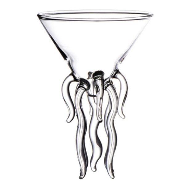 

wine glasses 100ml cocktail glass transparent jellyfish cup juice tool