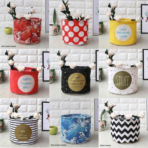 

sktnclothing laundry basket bag folding large capacity clothes storage children toy bucket waterproof baskets