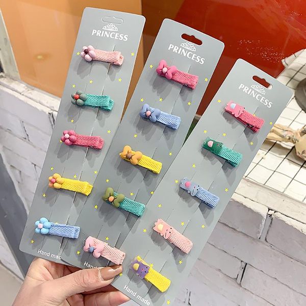 

girl bb hairpin accessoriesprincess version of the headdress sweet cartoon series hair side clip bangs accessories, Slivery;white