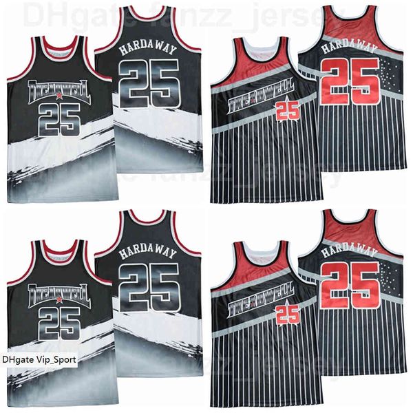 

movie basketball treadwell high school #25 penny hardaway jersey men hiphop for sport fans team color black hipÂ hop breathable pure cotton u