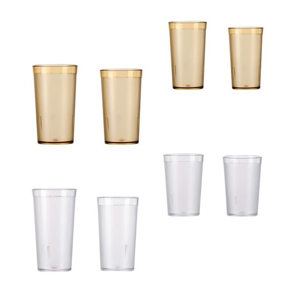 

mugs 8pcs/ set frosted beverage drinking cup acrylic water mug stackable beer