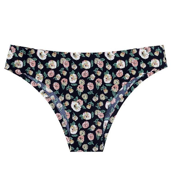 

fashion print women's panties needless underwear low waist femme lingerie soft comfy underpants cato knickers, Black;pink