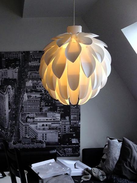 

chandeliers nordic art white petal led chandelier can be used for 110v/220v modern living room lighting dining lamp bedroom