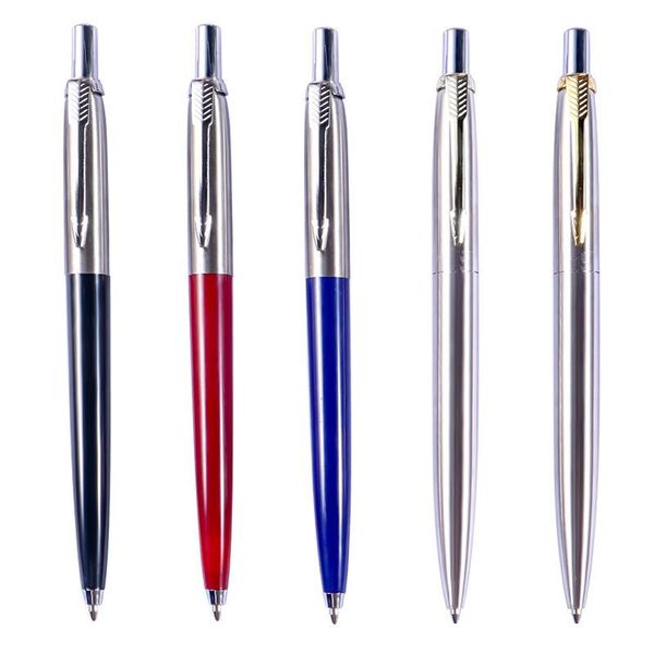 

ballpoint pens metal press pen 500pcs per set advertising promotional ball custom brand, Blue;orange