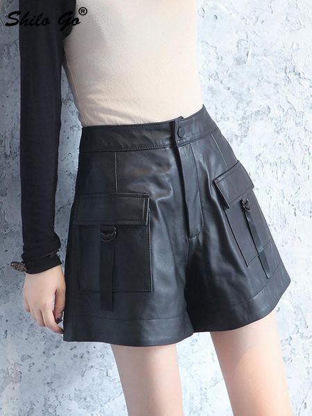 

women's shorts b, White;black