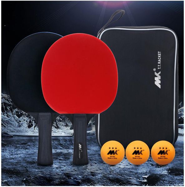 

table tennis raquets 3 star 2pcs upgraded carbon racket set super powerful pong bat for club training
