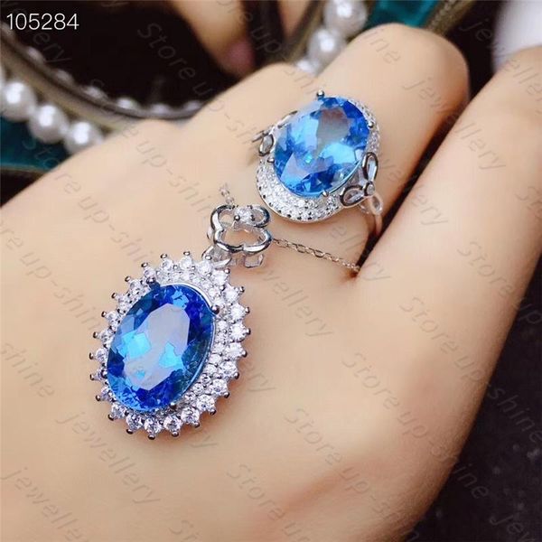 

natural z 925 silver women's ring & pendant, elegant and fashion trend cluster rings, Golden;silver