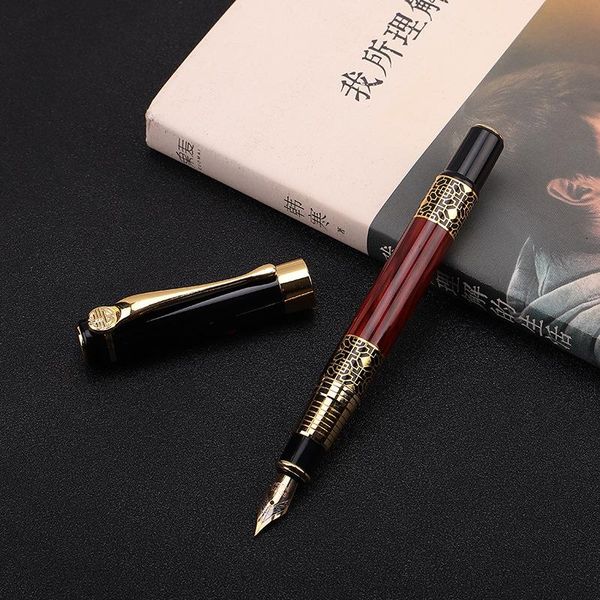 

1pcs luxury elegant fountain pen high-end office business fine wood grain signature pens