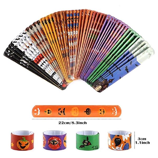 

party masks halloween bracelets wristbands ghost clap wrist bands for kids children birthday christmas decoration jewelry gifts