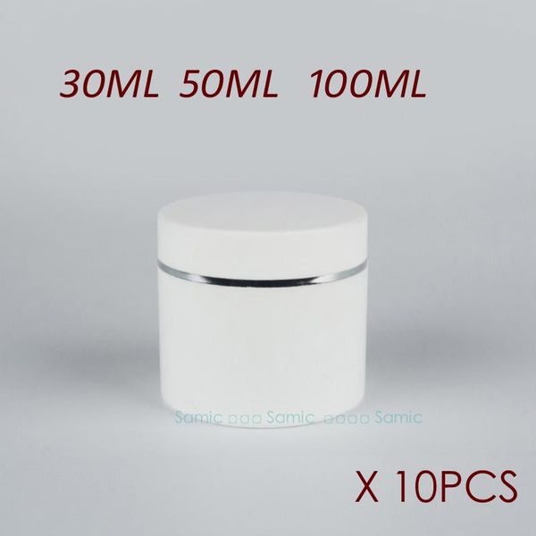

10pcs 30ml,50ml,100ml comestic jar,cosmetic container, cream bottle storage bottles & jars