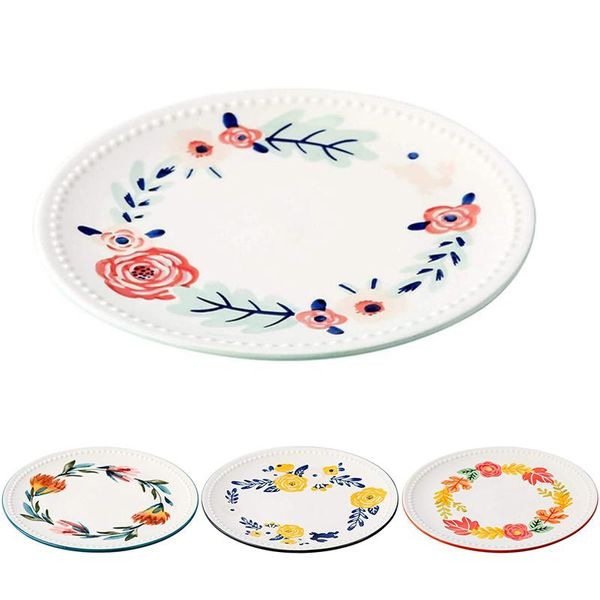 

dishes & plates porcelain bone dessert plate four seasons series broken flower salad steak 8. 5 inches