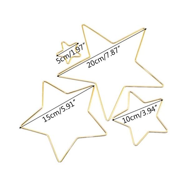 

decorative objects & figurines star metal craft hoops dream catcher rings for dreamcatchers wreaths macrame project diy accessories
