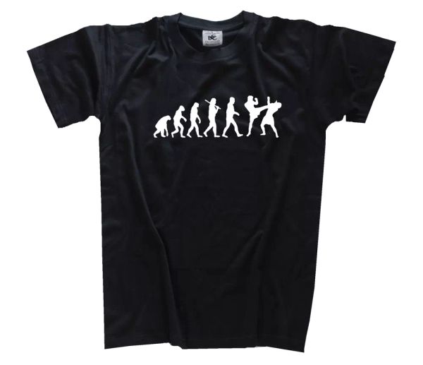 

standard Ã©dition kickboxer kickboxing k1 mma thaÃ¯ boxer evolution t-shirt s-xxxl, White;black