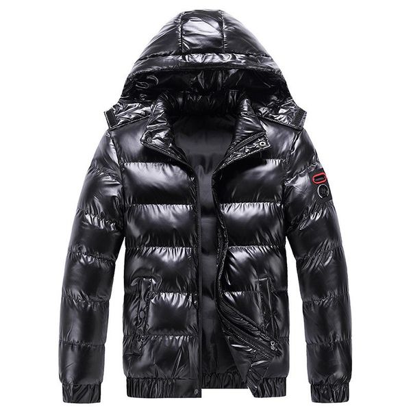 

men's down & parkas m-4xl 2021 men's winter fashion warm cotton jackets coat bubble streetwear motorcycle casual jacket, Black