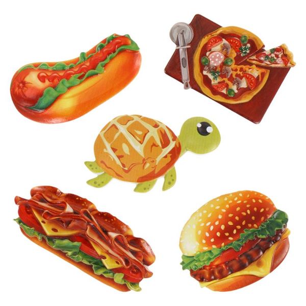

fridge magnets 5pcs cartoon refrigerator kitchen home decoration