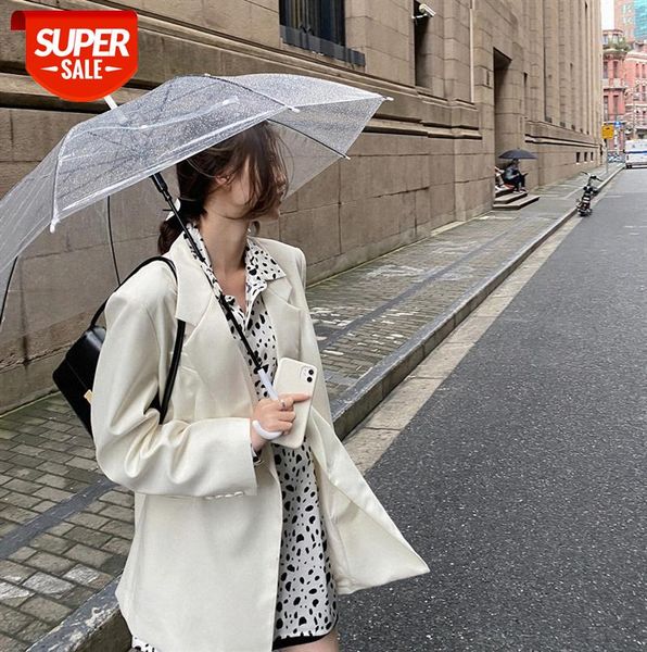 

small man fried street jacket korean style loose white casual suit thin coat drape women #ro7r, Black;gray