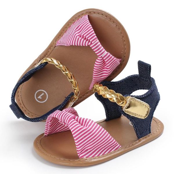 

first walkers summer infant baby girl flip-flop soft shoes anti-slip walker 0-12m