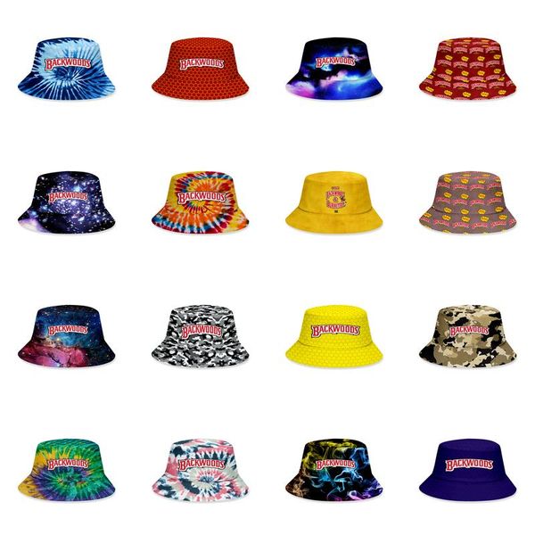 

backwoods buckets 17design outdoor sport patchwork visor bucket caps solid color leisure men woman fisherman cap casquettes travel su jllioi, Blue;gray