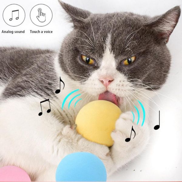

1pcs cat ball toys rolling for kitten funny interactive pet mint drop